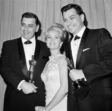 Robert and Richard Sherman with Debbie Reynolds